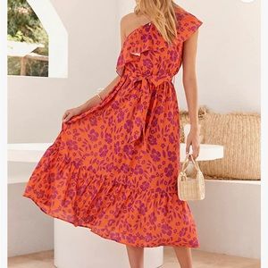 One Shoulder Summery Maxi Dress